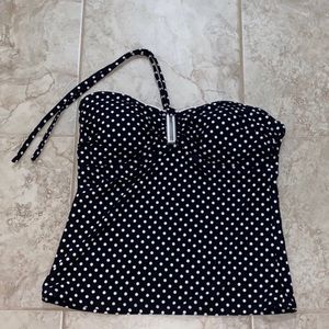 polka dot swim top